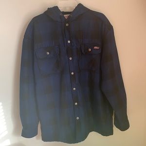 XL, blue plaid, Dickies coat